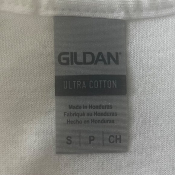 Gildan Long Sleeve Tee Ultra Cotton Ohio Plaid Letter White Size Small - Picture 6 of 10